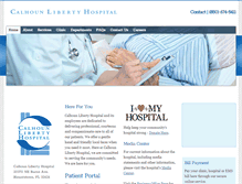 Tablet Screenshot of calhounlibertyhospital.com